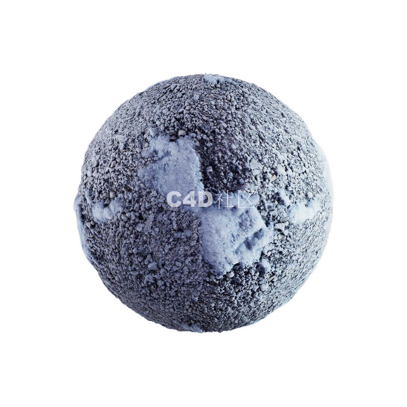 积雪霜冻结冰地面纹理250508010