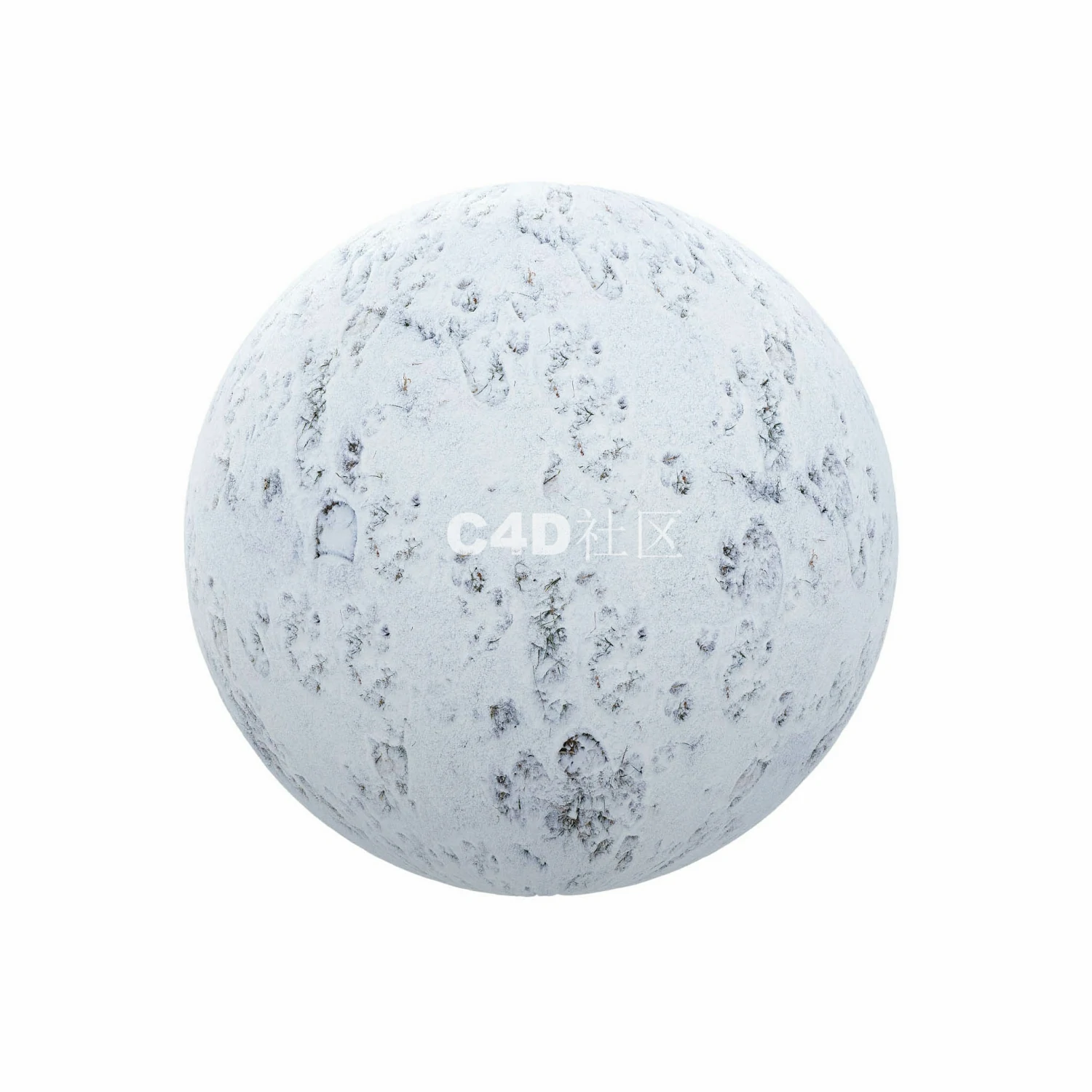 有脚印的雪 250509040