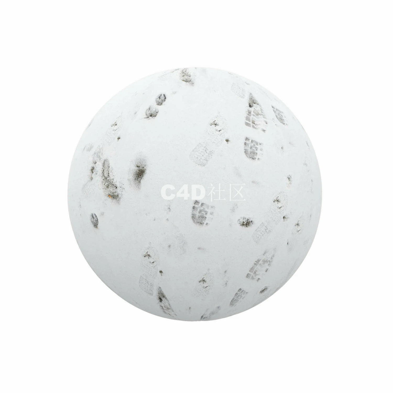 有脚印的雪 250509041