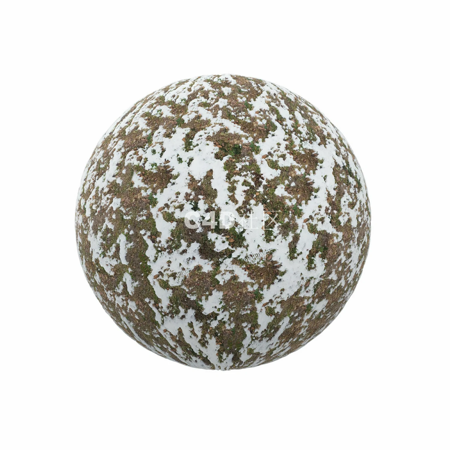 覆盖草和泥土的雪 250509190