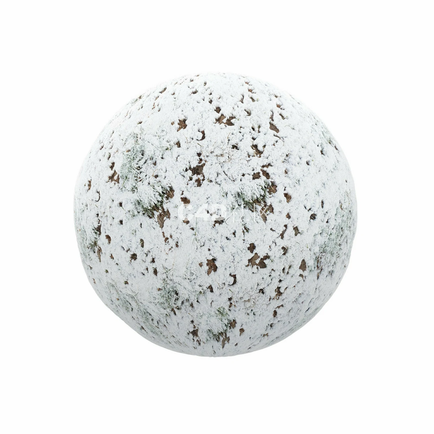 覆盖草和泥土的雪 250509180