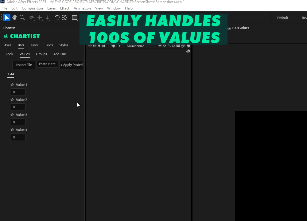 Chartist 1.2 for After Effects 数据可视化插件
