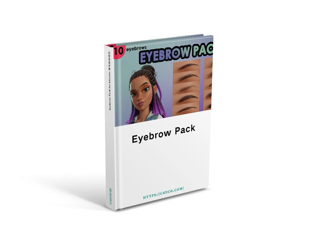 Eyebrow Pack for blender 眉毛预设插件