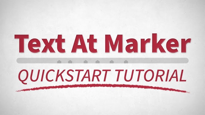 Text At Marker 1.3.1 for After Effects 文本动画制作插件