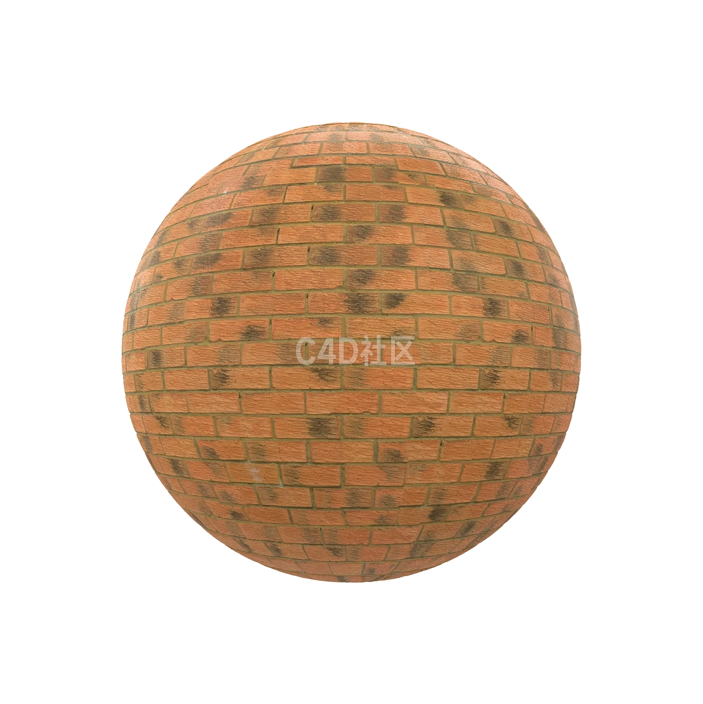 橙色砖块墙壁 25052229