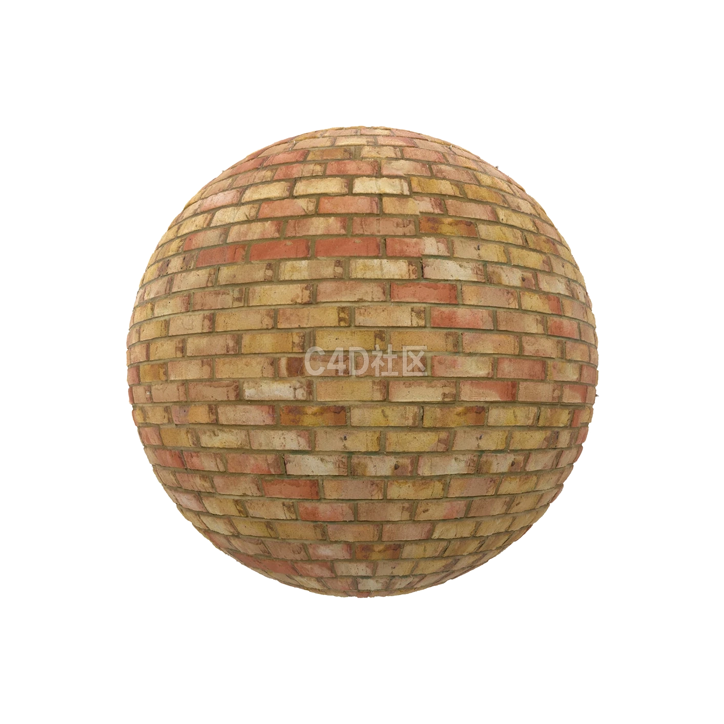 橙色砖块墙壁 25052228