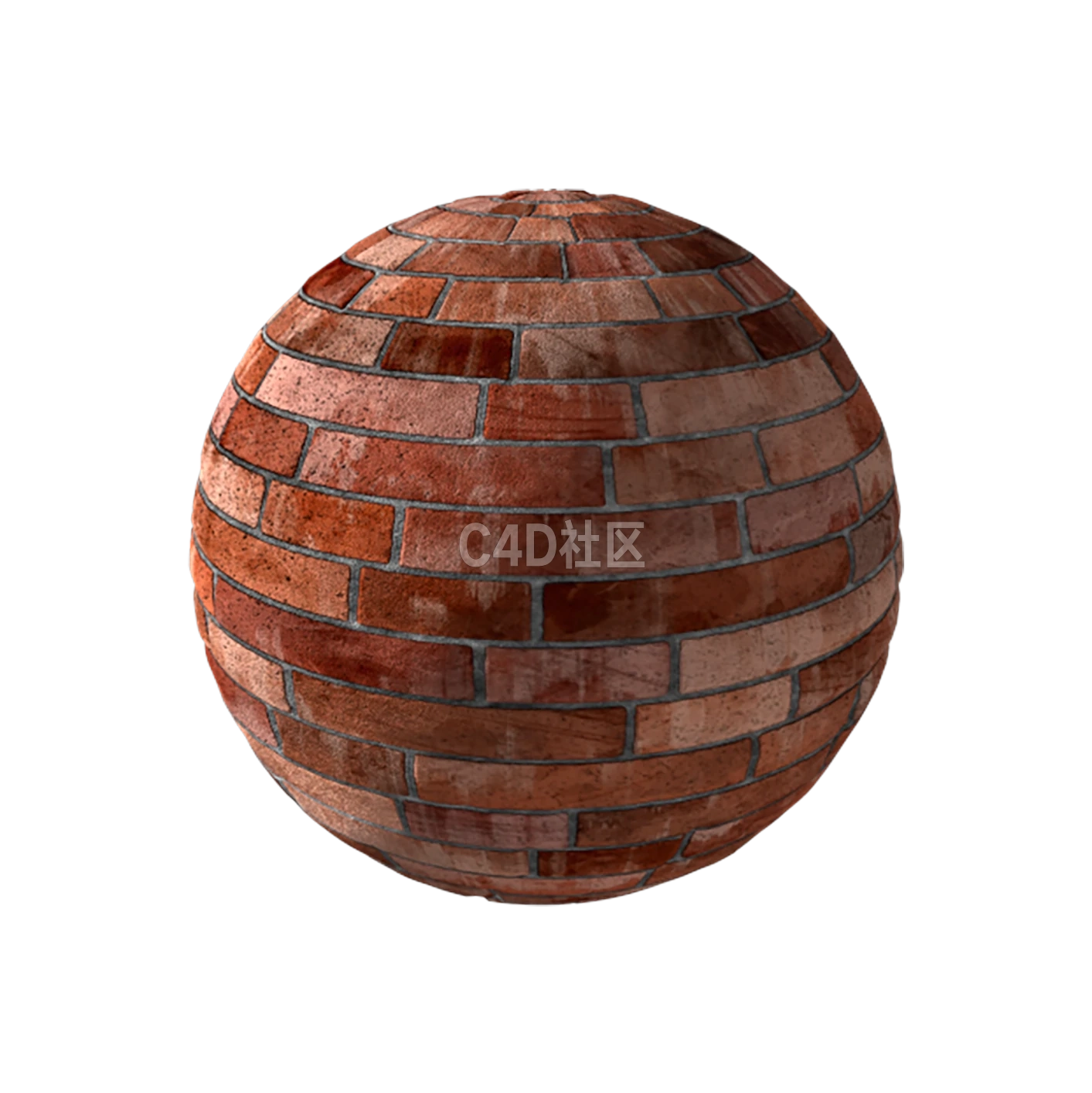 脏的红色砖墙 2505100