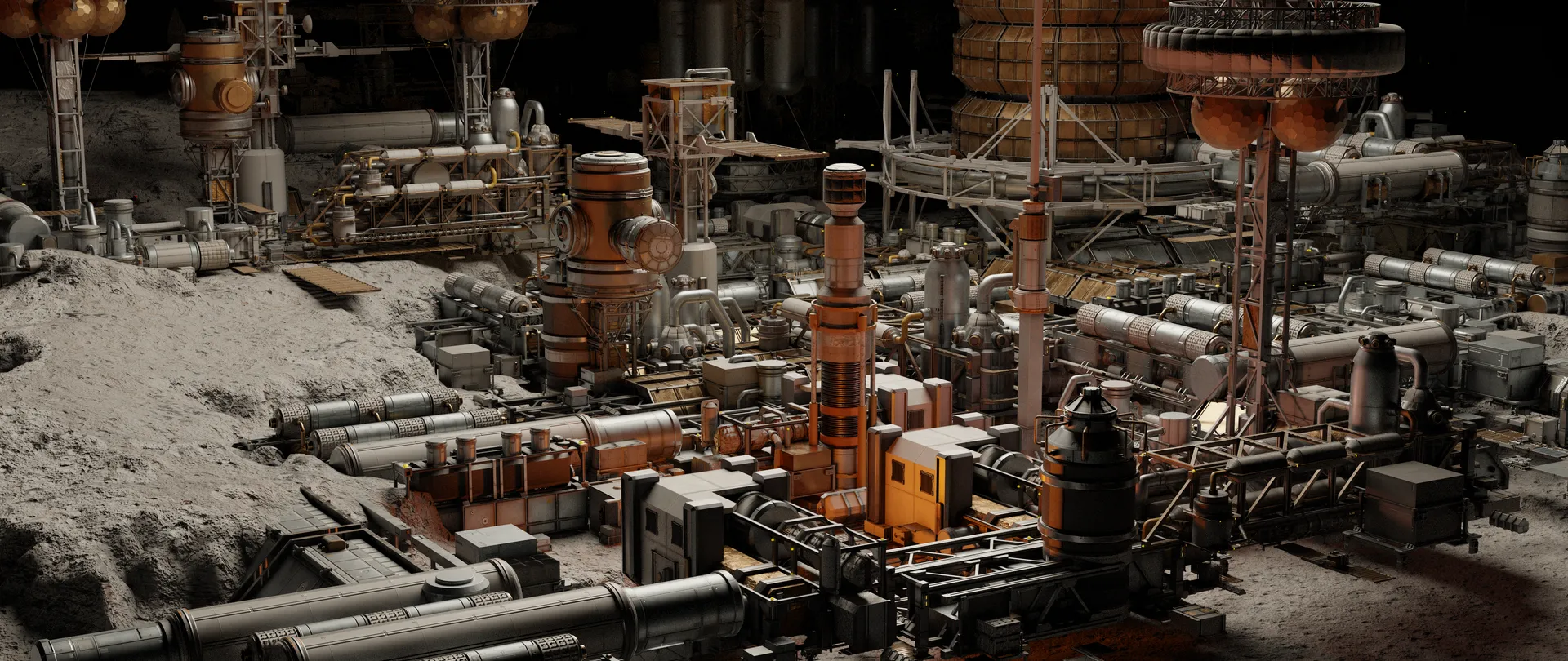 太空空间站3D模型套件