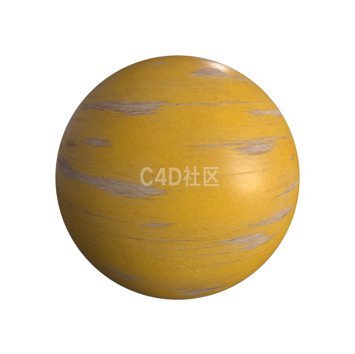 木纹纹理-磨损黄色涂装木材25052983