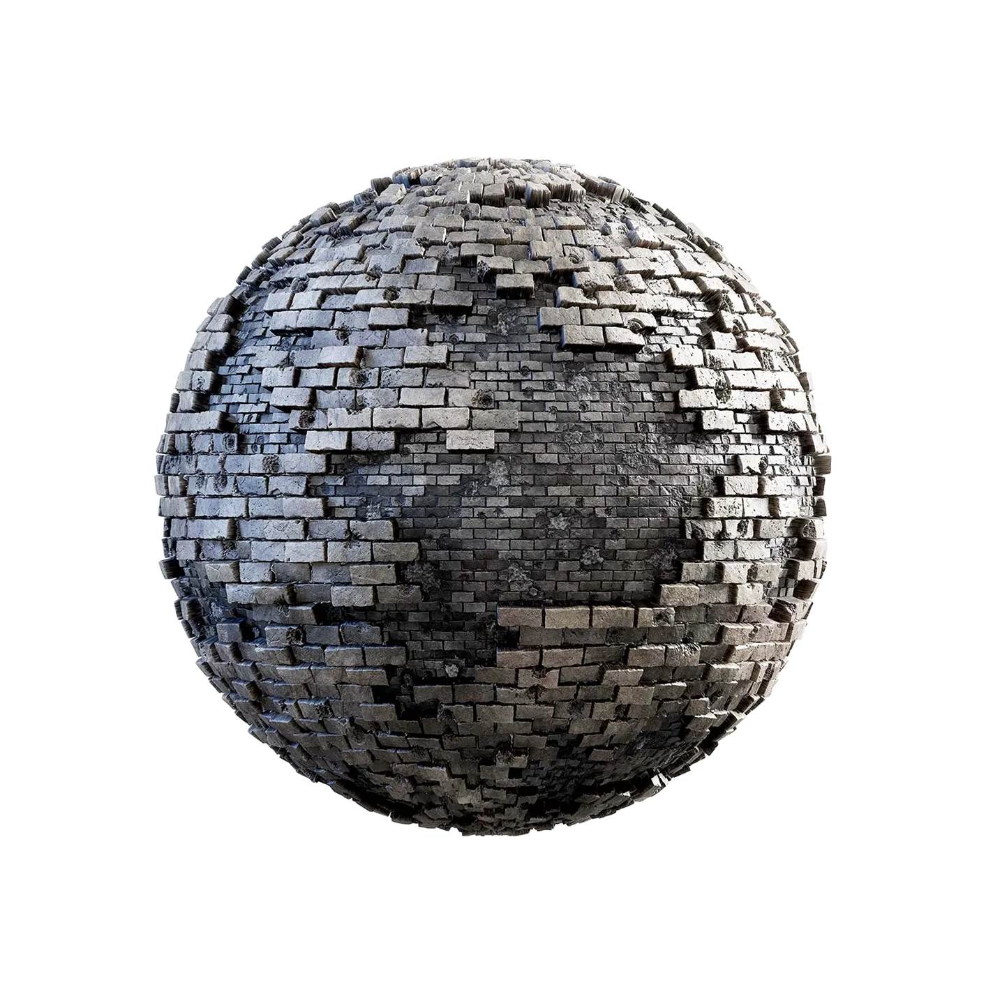 两层损坏的砖墙250610528