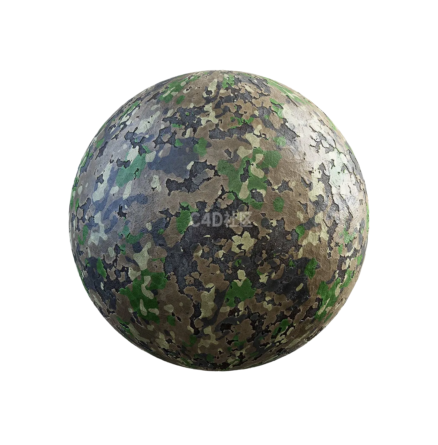 剥落的迷彩涂漆金属2506091498