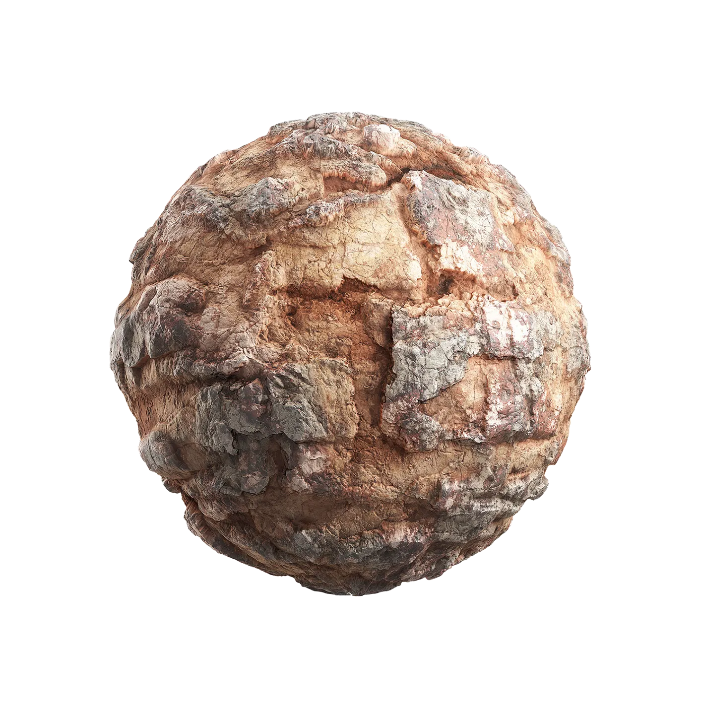 受损的橙色岩石2506101908