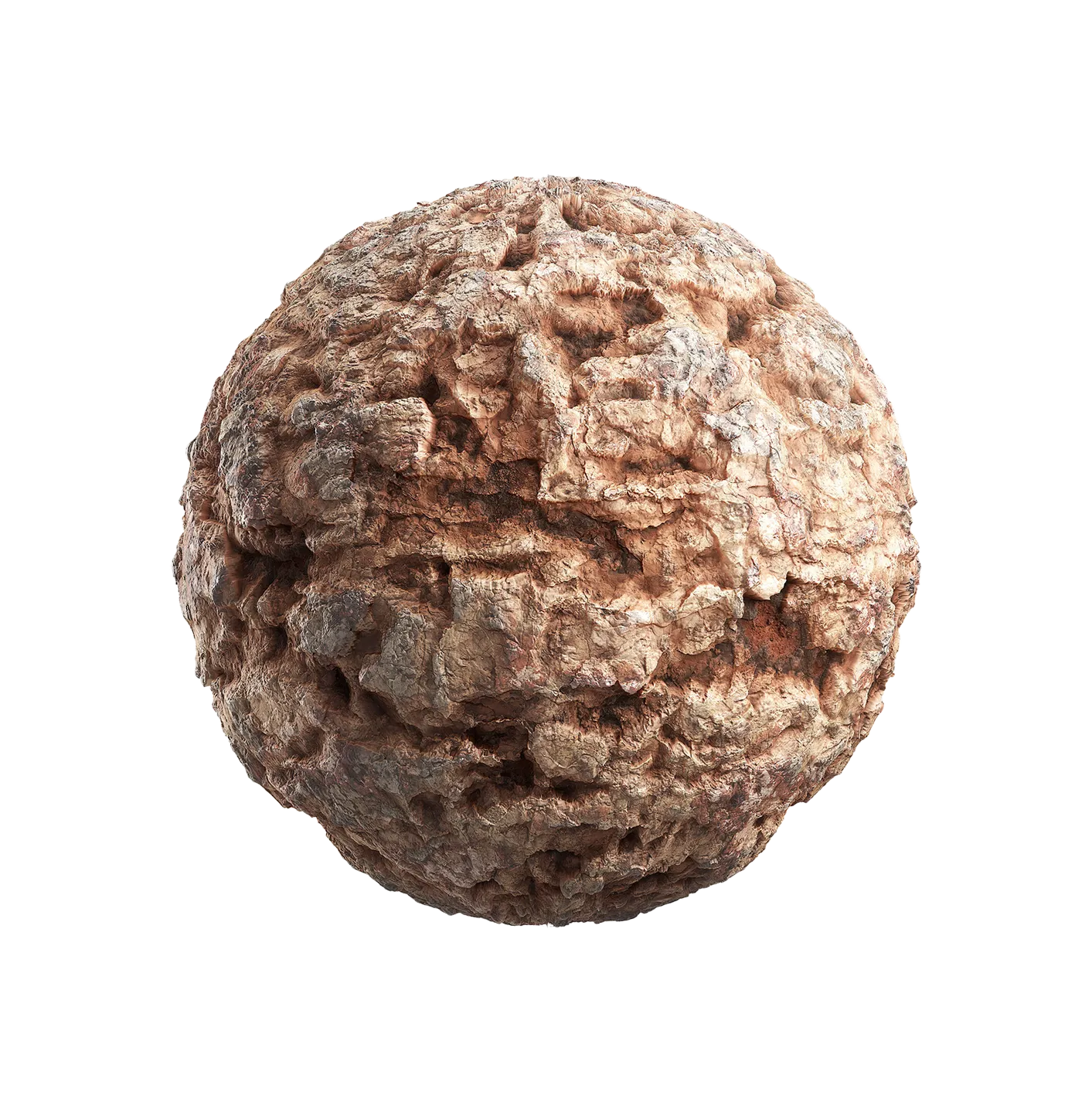 受损的橙色岩石2506101909