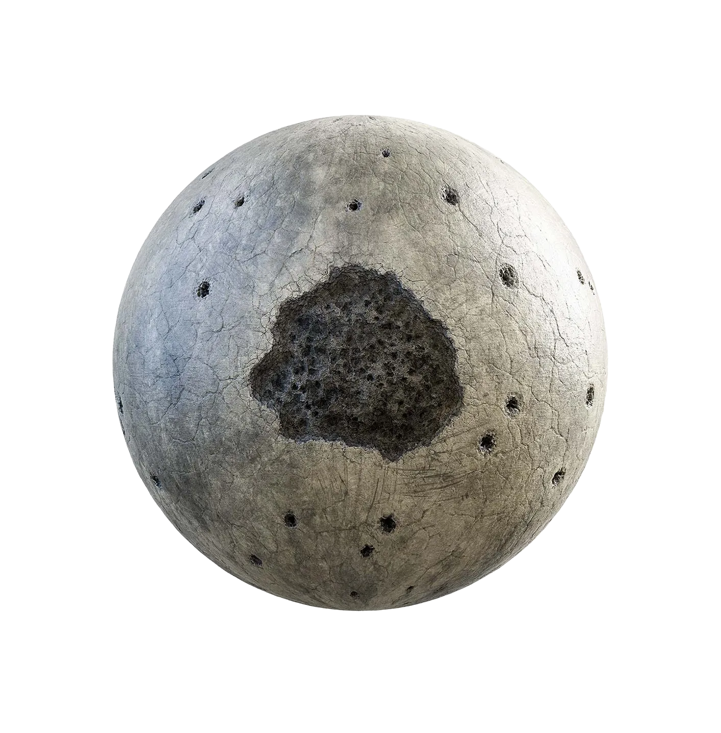 带爆炸孔的混凝土墙250610587