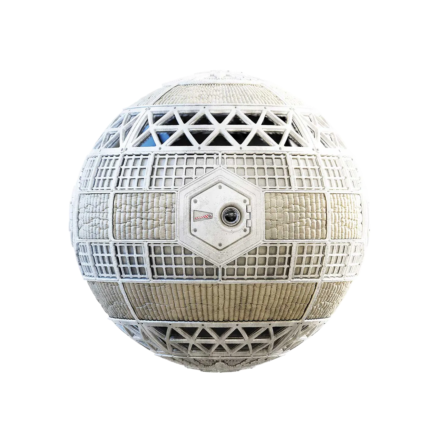 带窗户和舱门的空间站墙壁2506091513