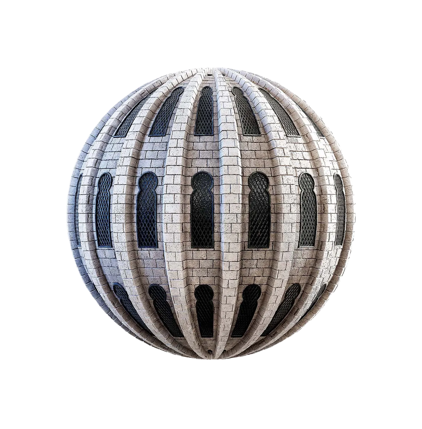 带窗户的城堡墙2506102049