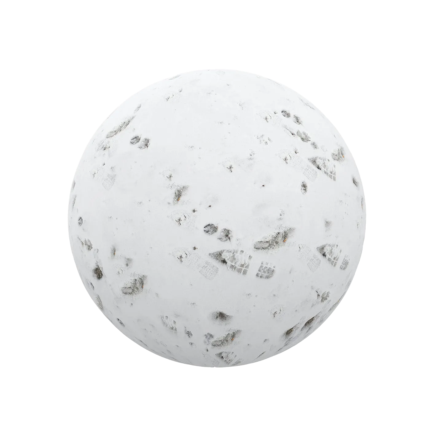 带脚印的雪250609327