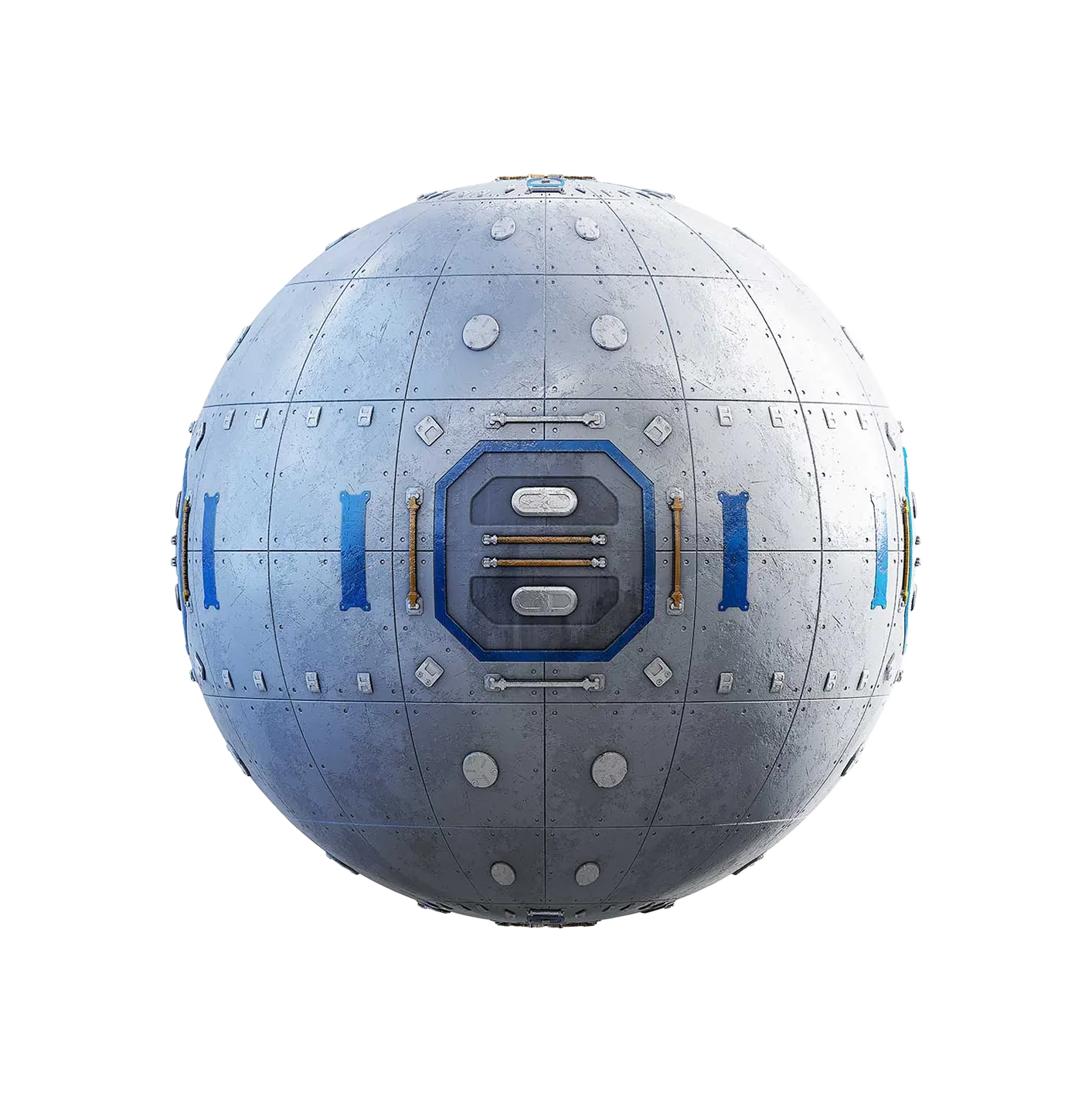 带舱门的空间站墙壁2506091511