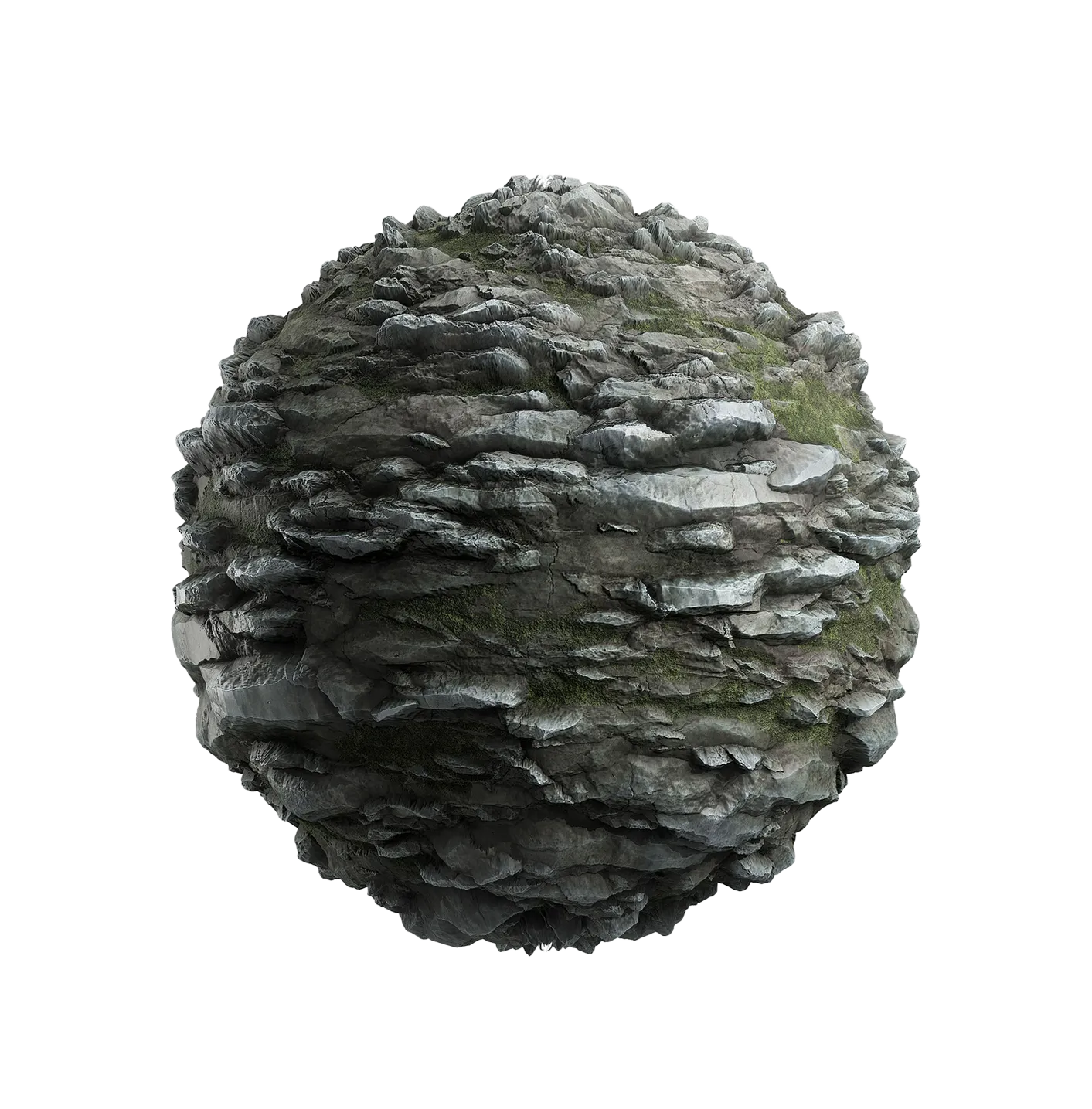 带苔藓的悬崖岩石2506101863