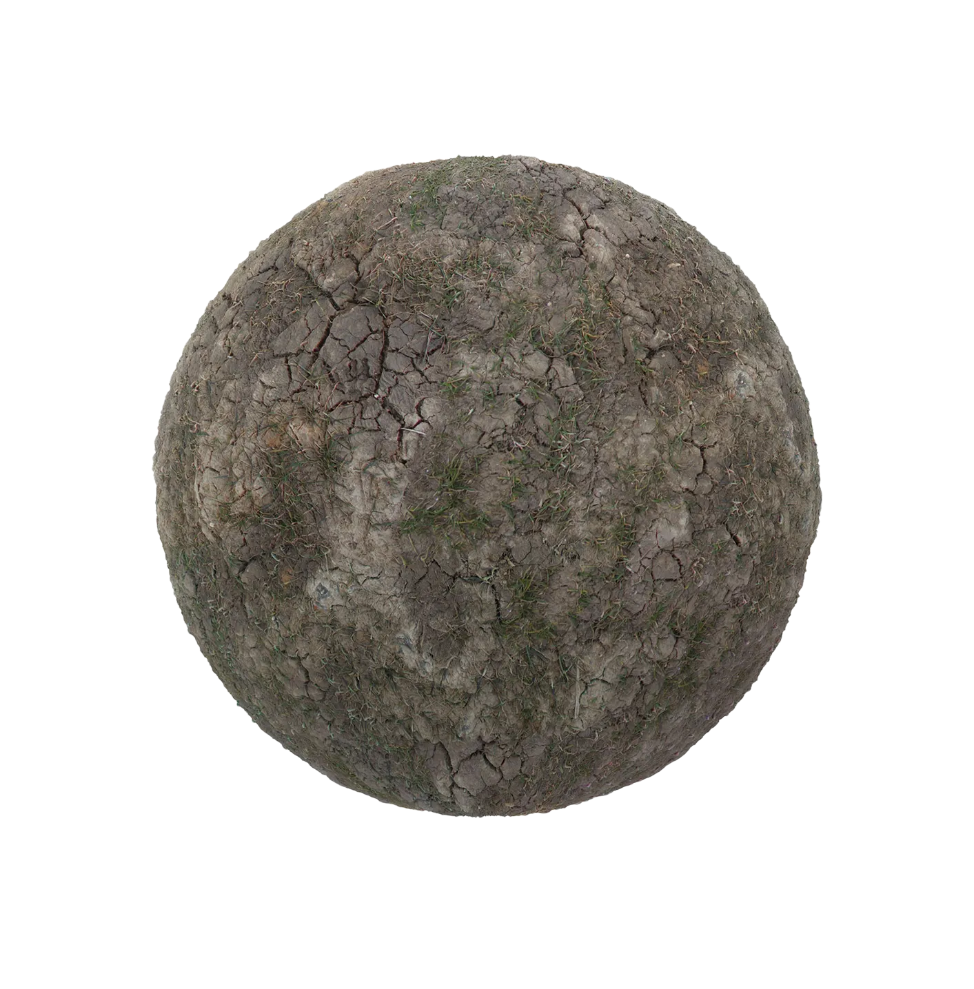 带草的干裂纹泥土2506101517