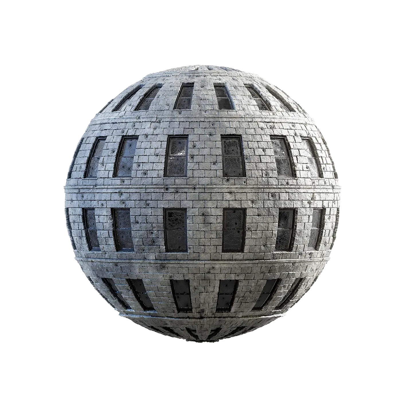 带裂缝窗户的混凝土墙250610501