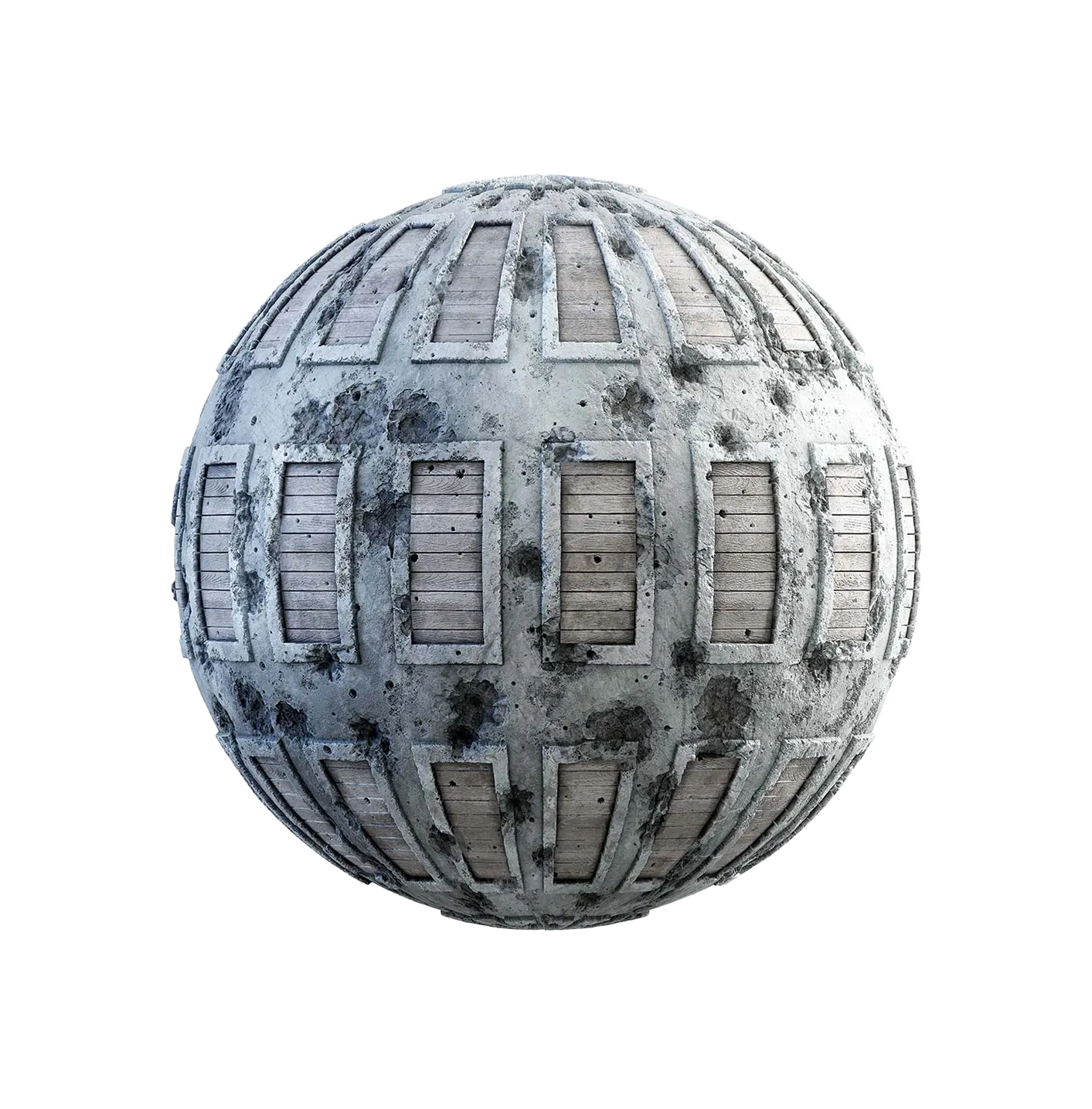 带遮挡窗户的损坏混凝土墙250610509