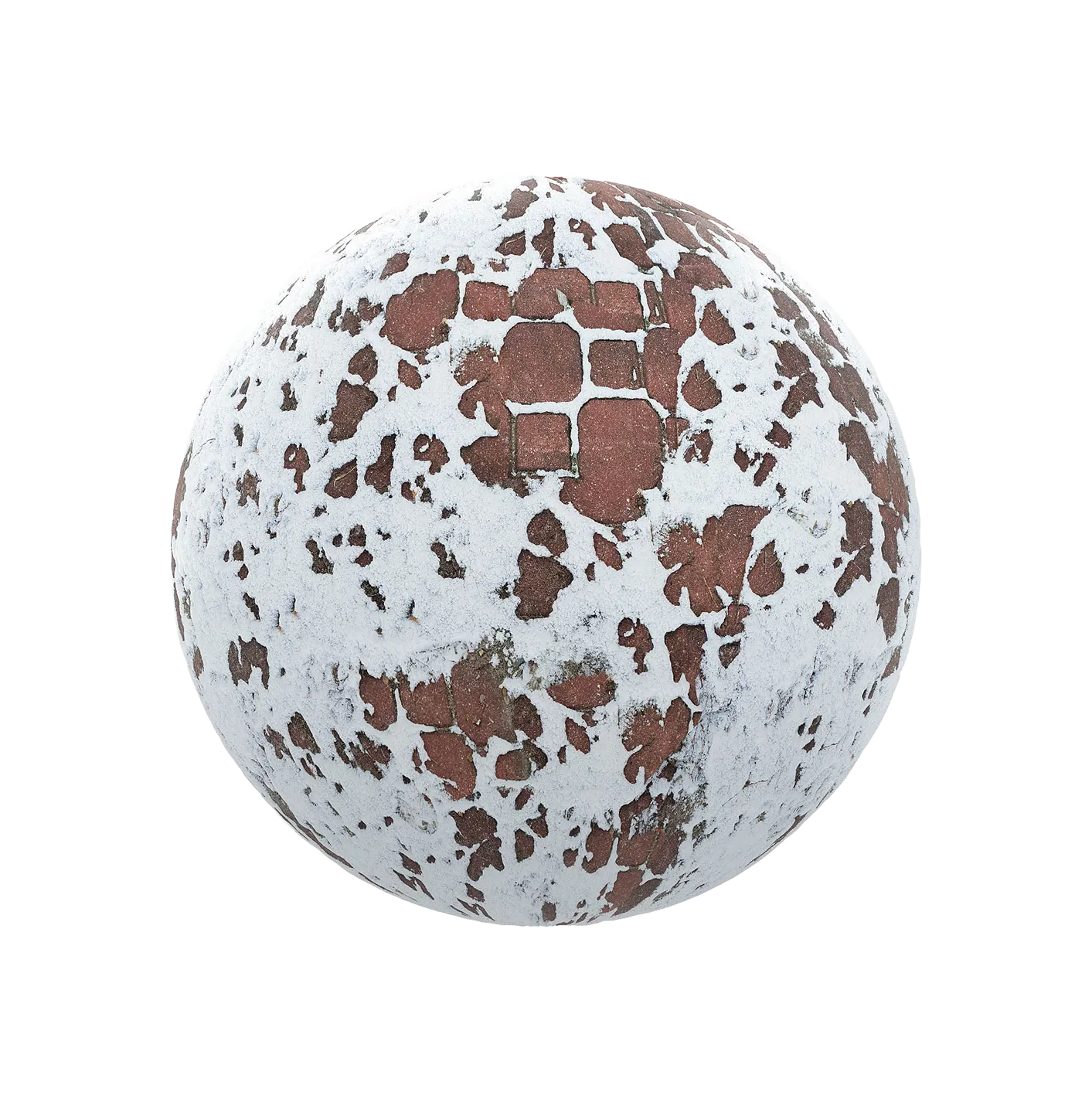 带雪的人行道250609342