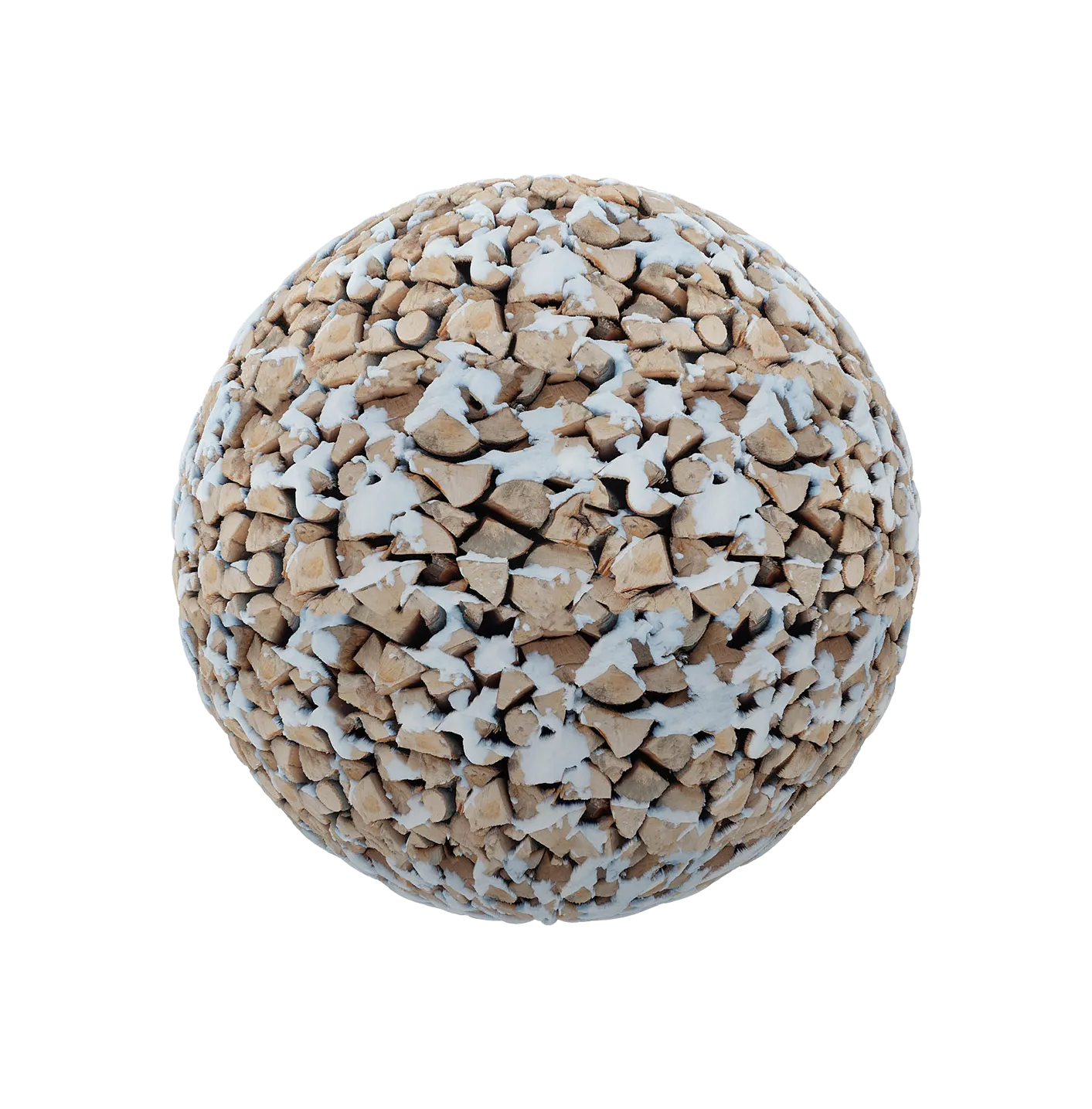 带雪的柴火250609337