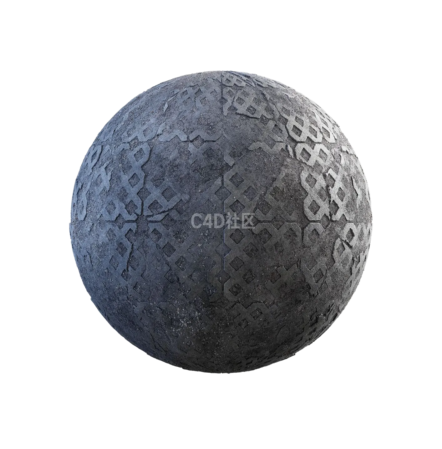 损坏灰色混凝土停车场人行道2506101059