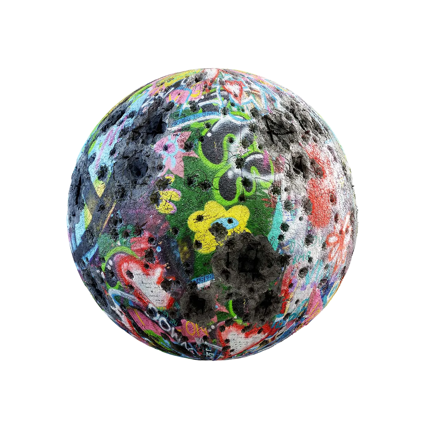 损坏的涂鸦墙250610565