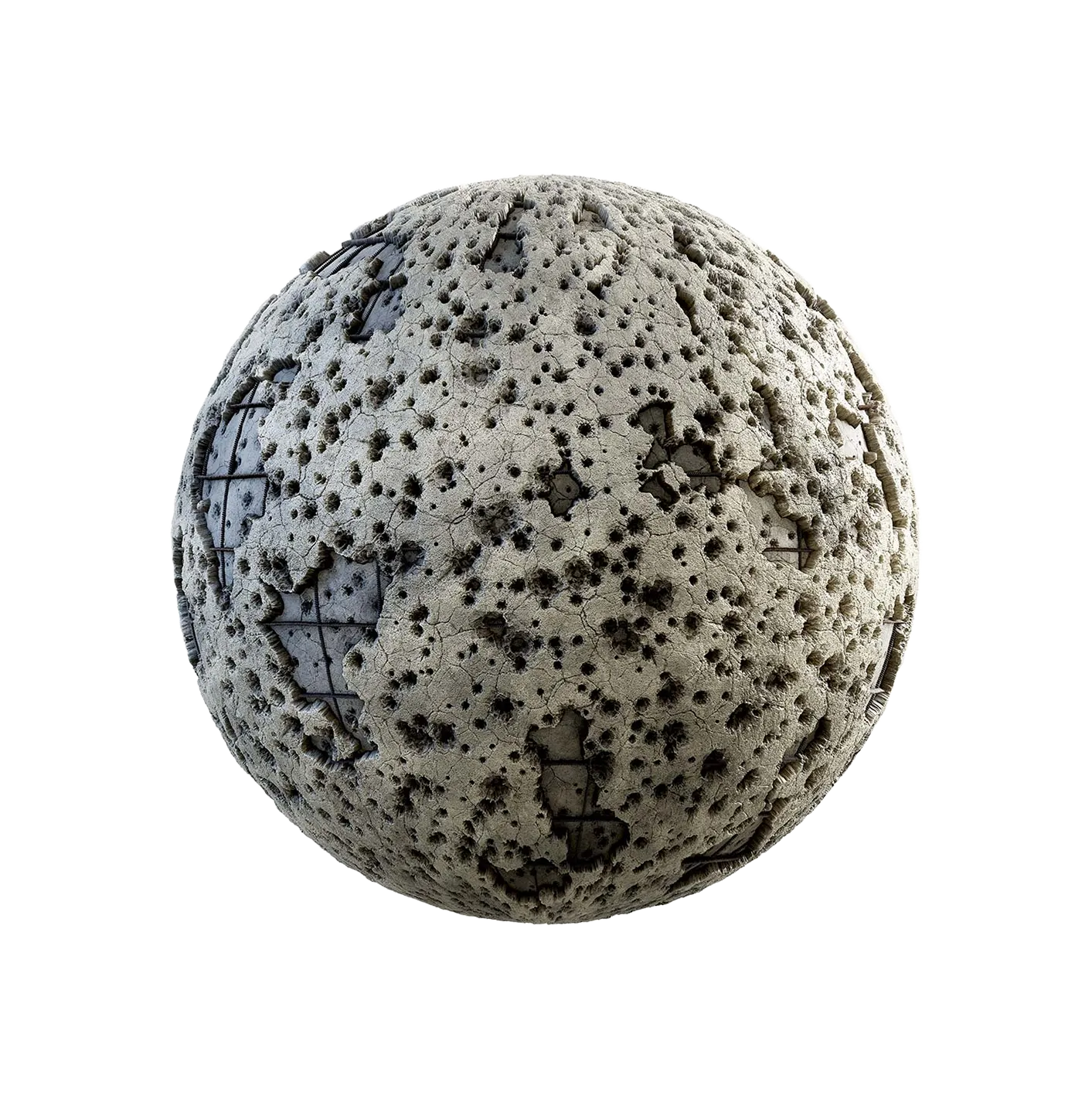 损坏的石膏墙250610558