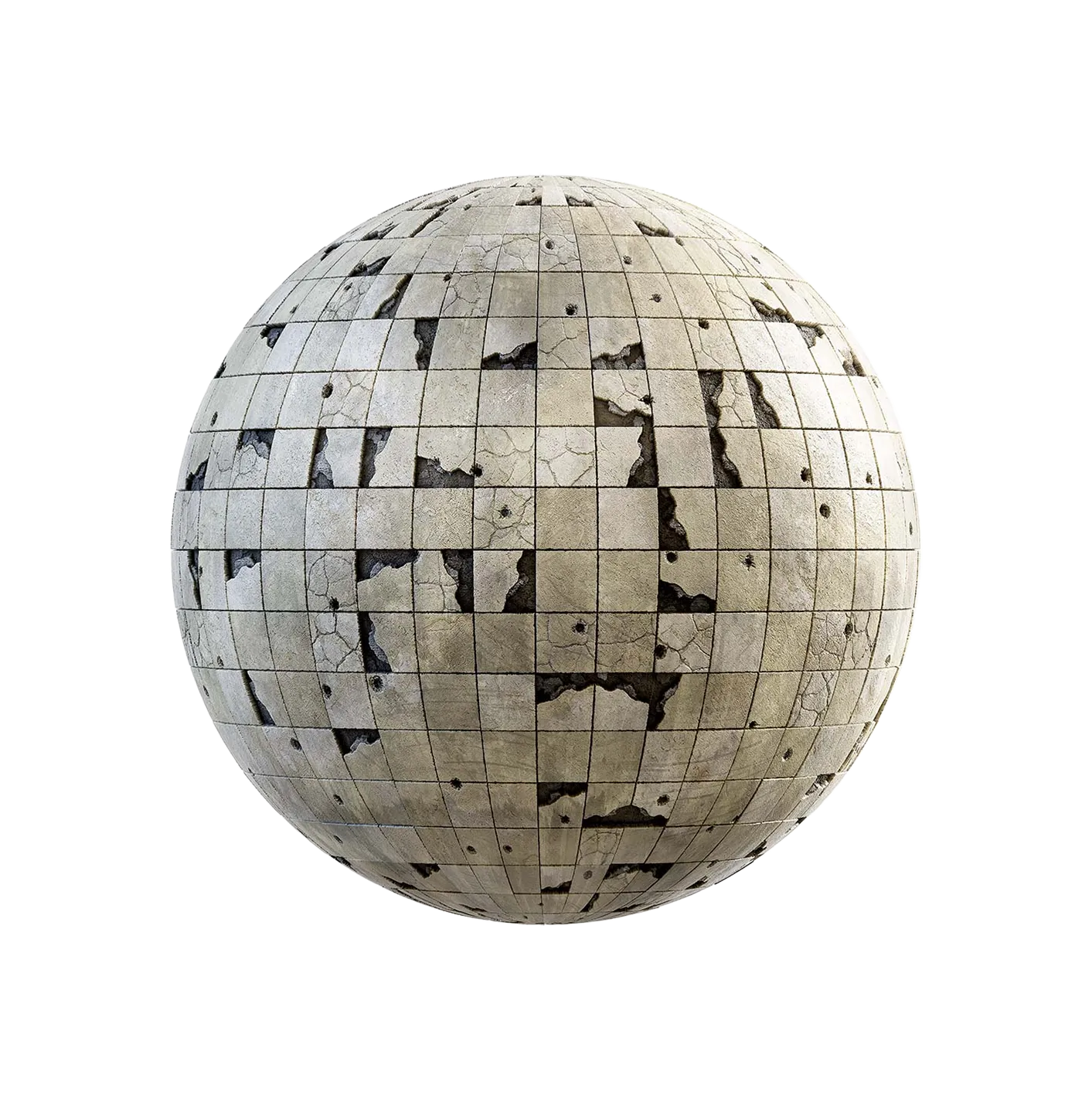 损坏的陶瓷瓷砖250610561