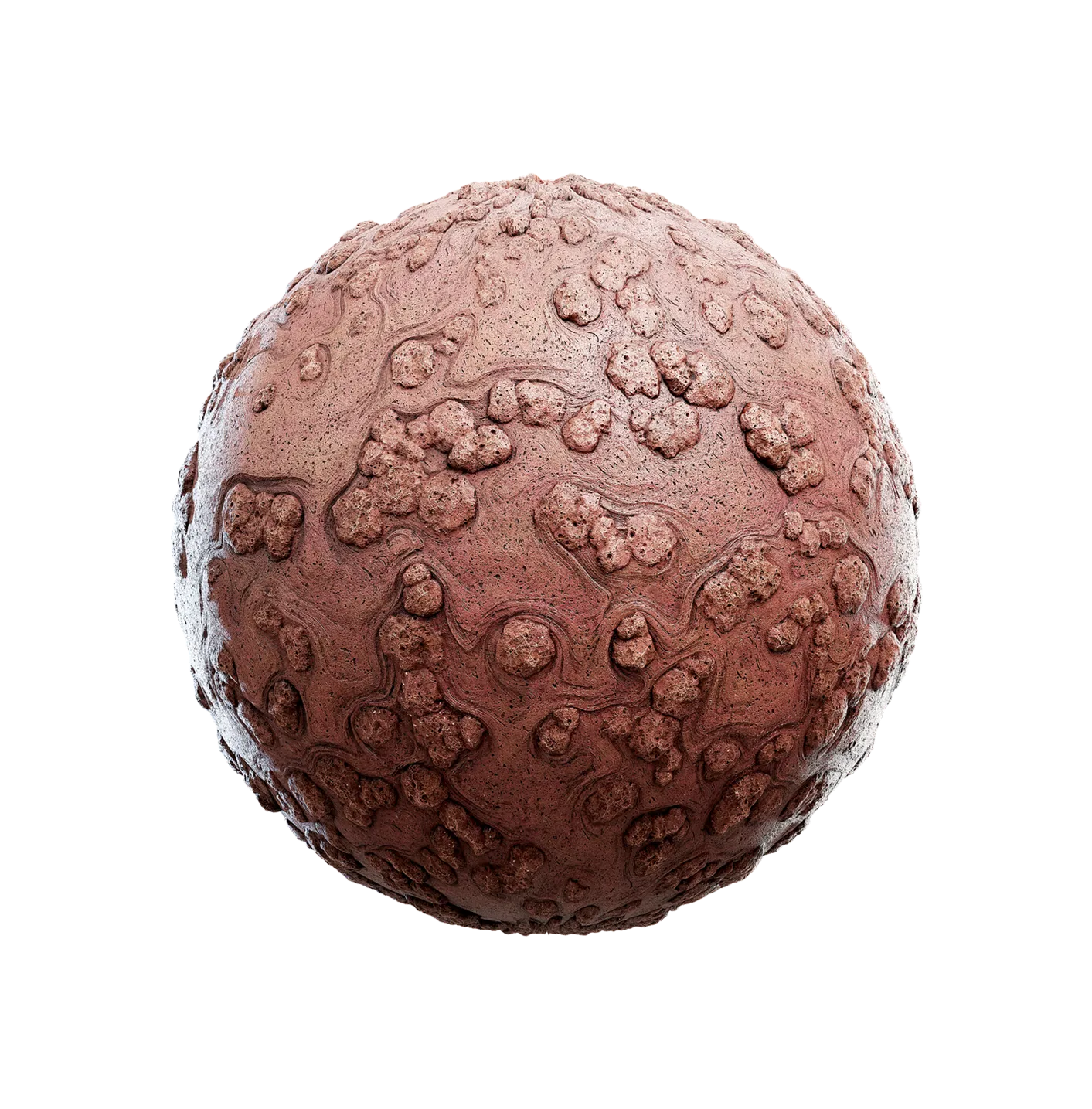 滴落红色粘土带石头2506101329