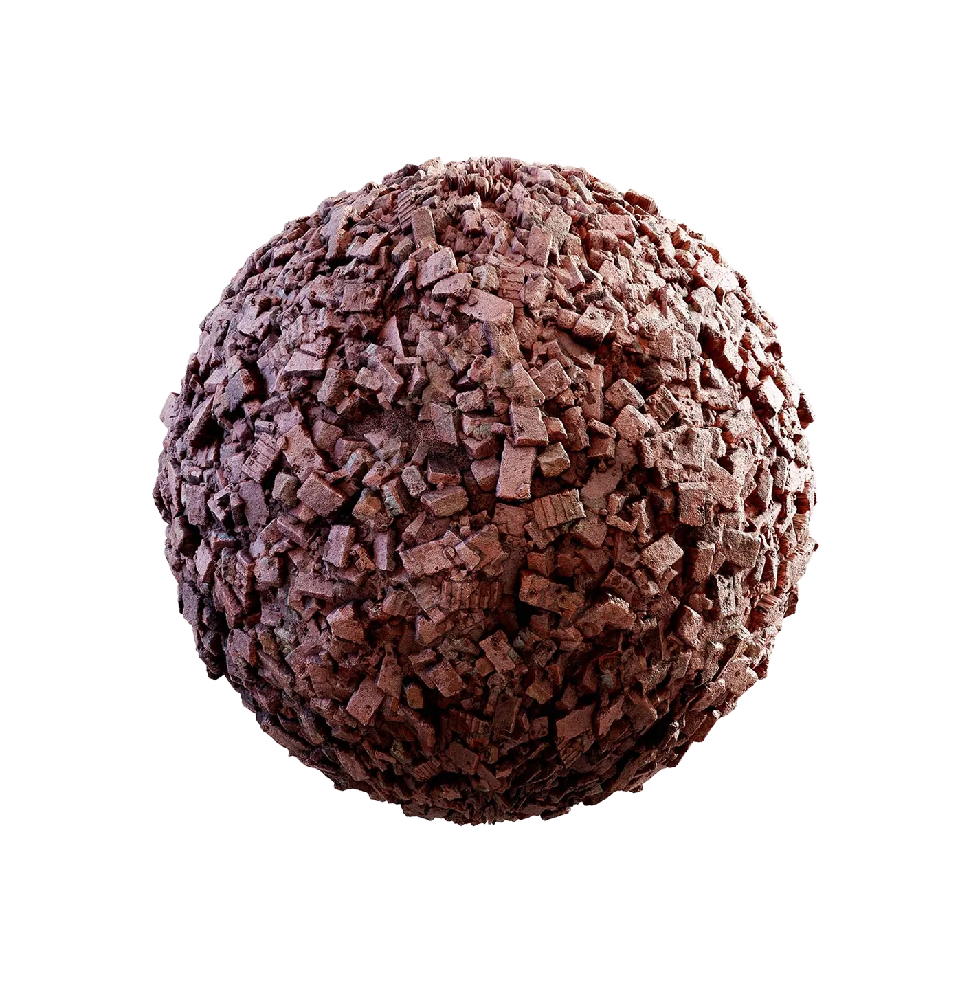 红色砖碎石250610515