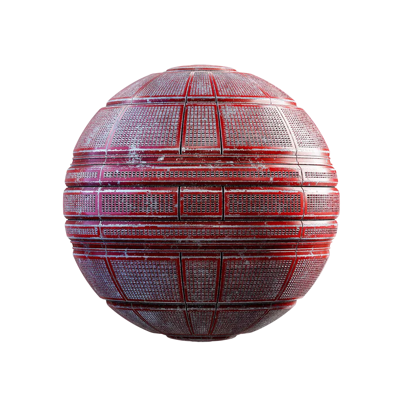 红色金属地板栅栏2506091527