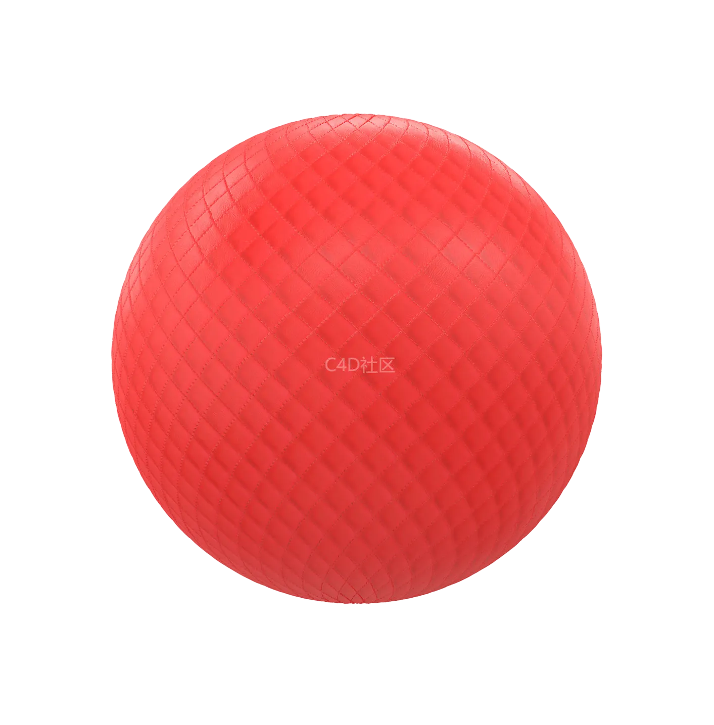 绗缝红色皮革250610538