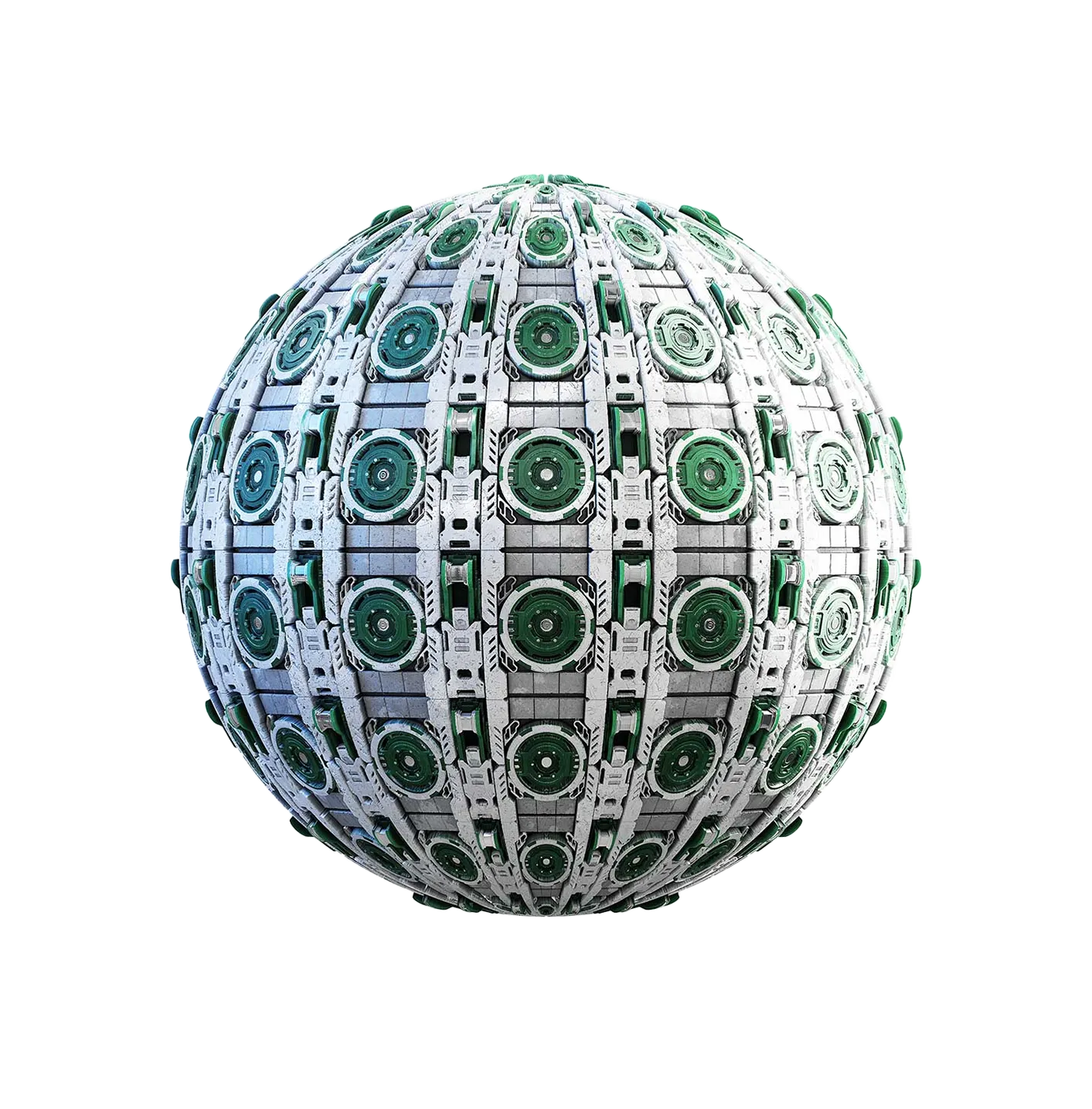 绿白空间站墙壁2506091573