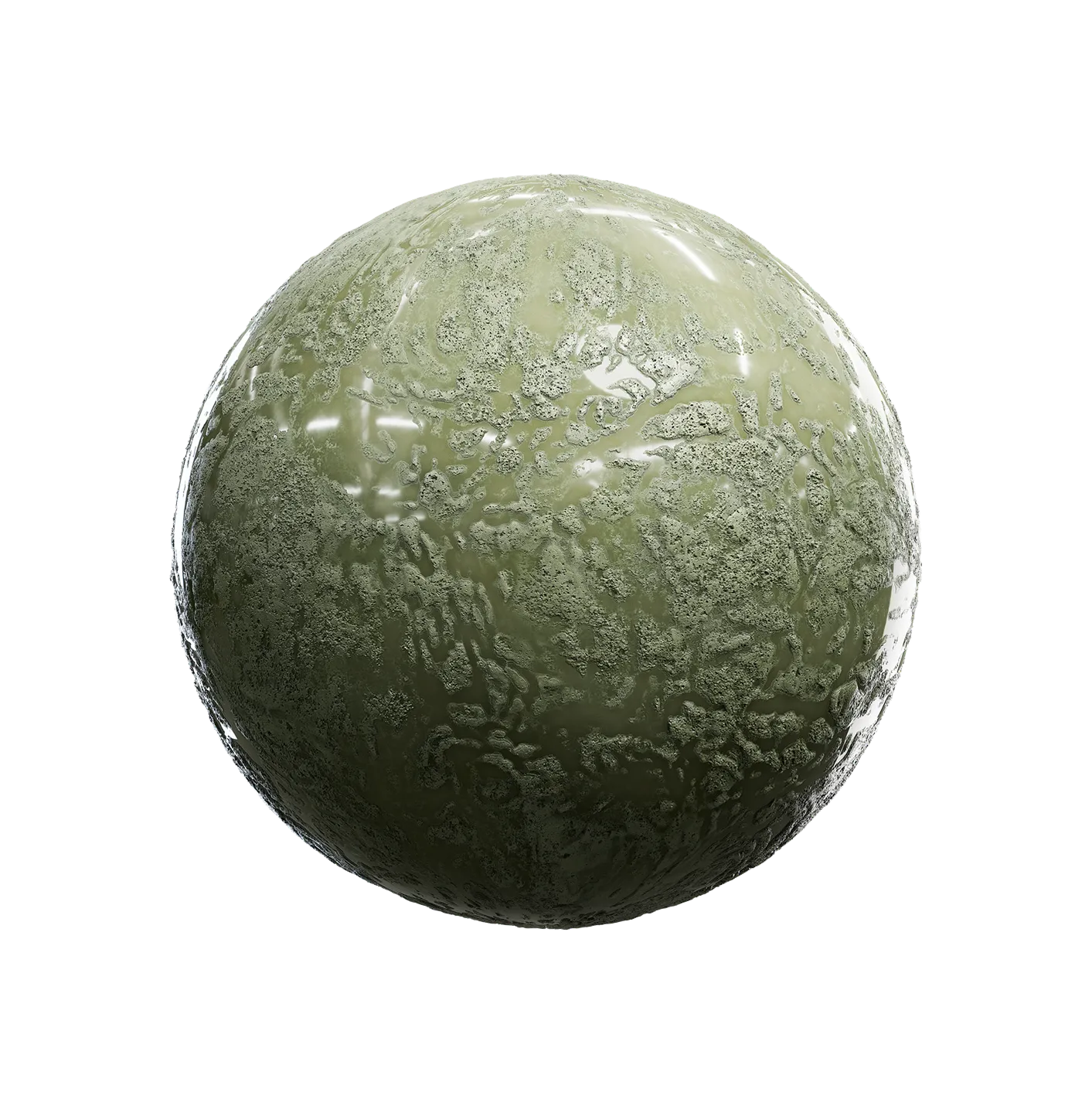 绿色粘土地面带水2506101377