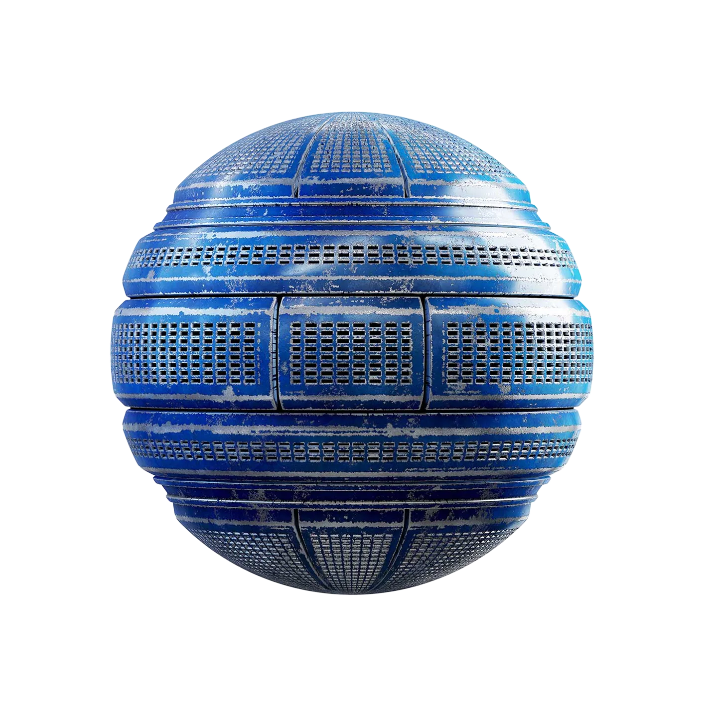 蓝色金属地板栅栏2506091568