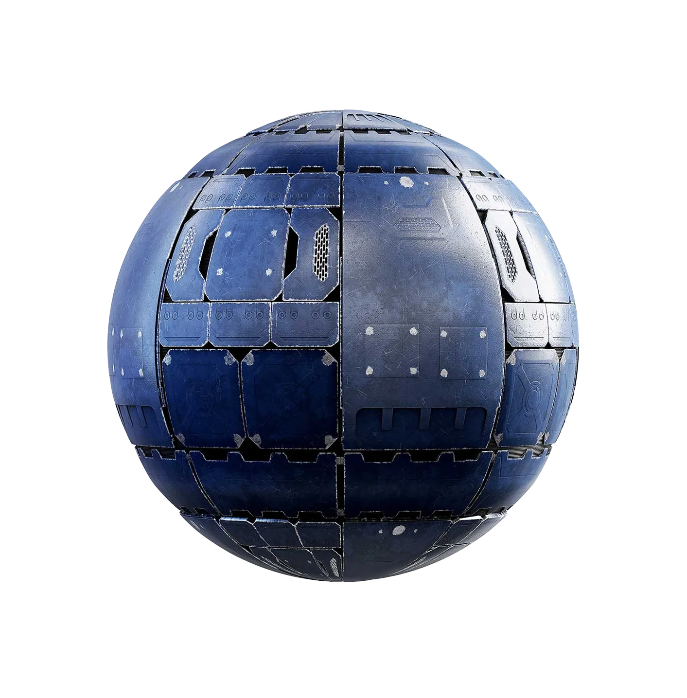 蓝色飞船墙壁2506091566