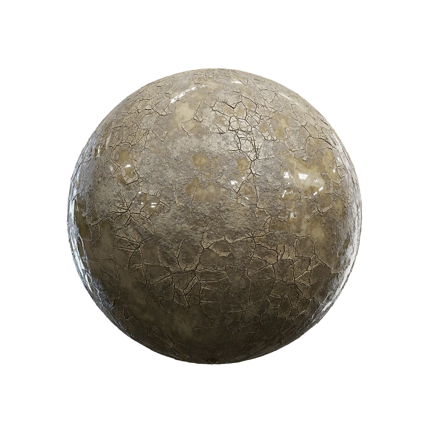 裂纹棕色粘土地面带水2506101374