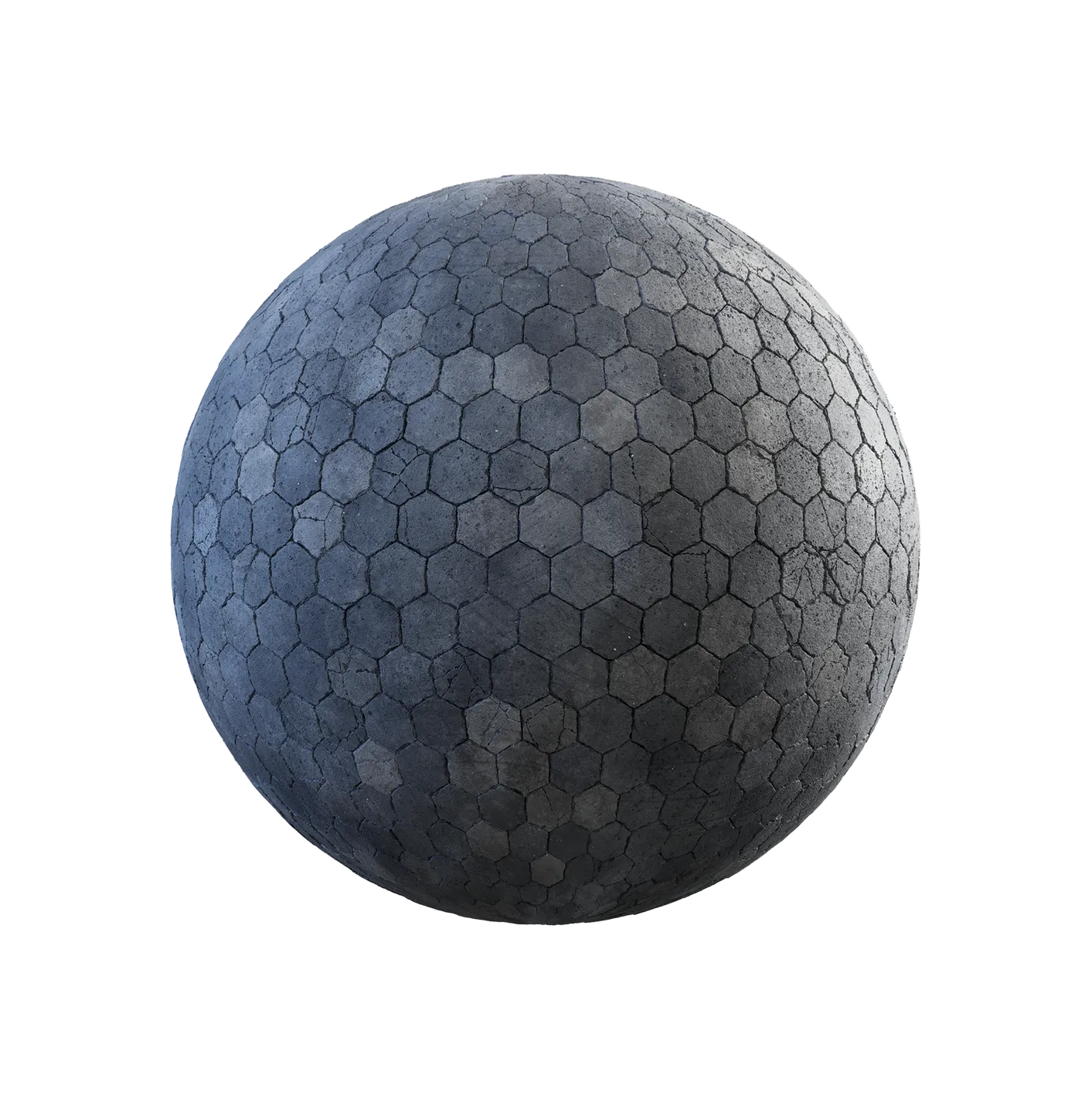 裂纹灰色六边形混凝土人行道2506101011