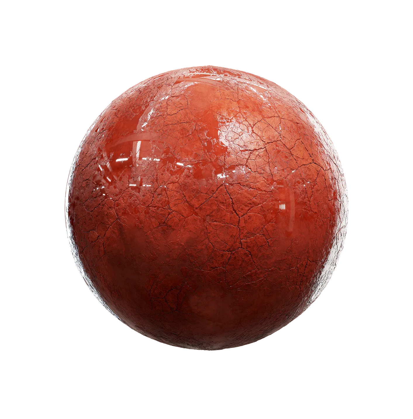 裂纹红色粘土地面带水2506101366