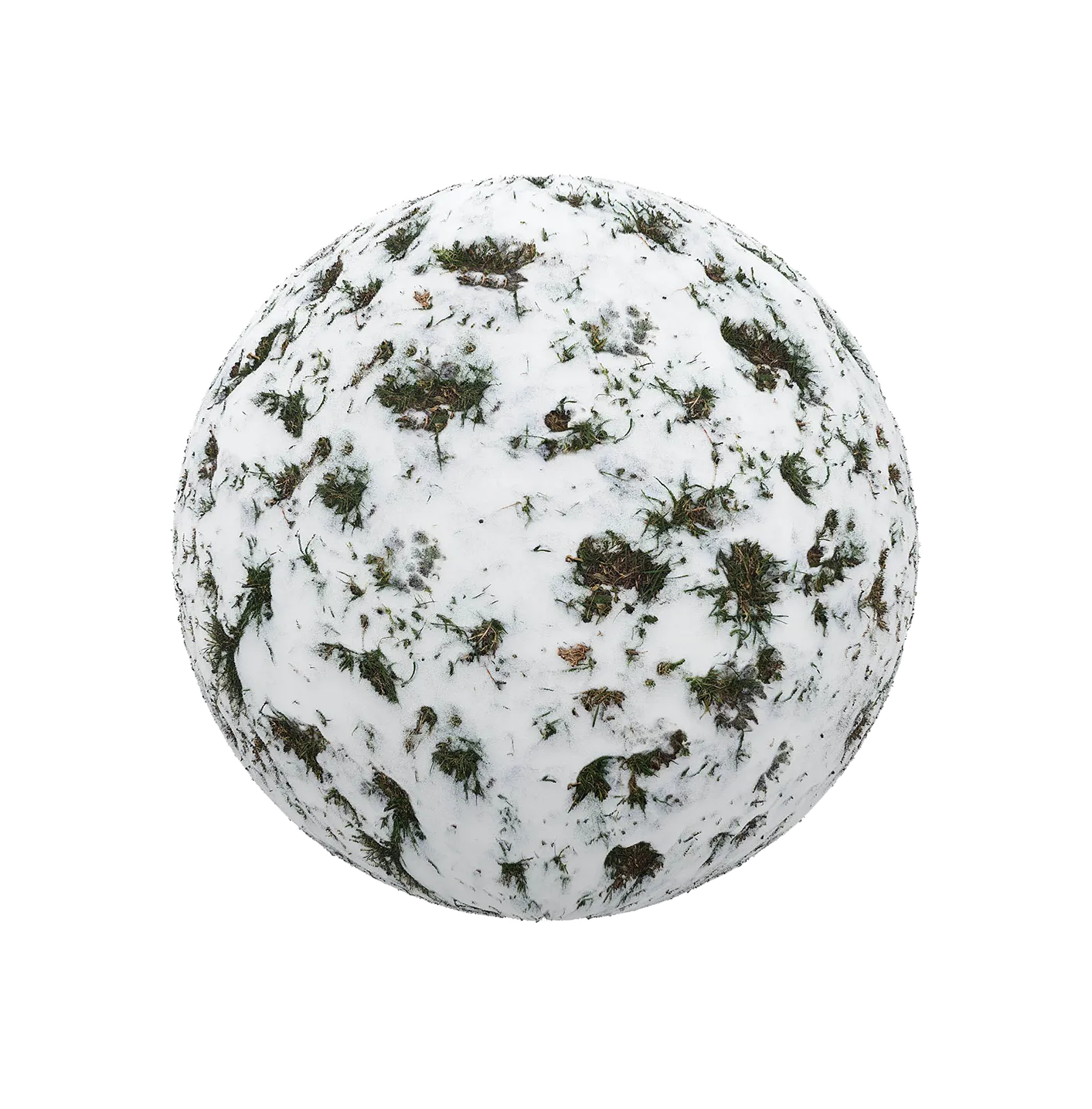 覆盖草的雪250609357