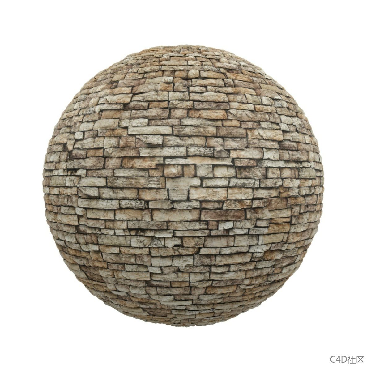 褐色粗糙砖墙纹理贴图