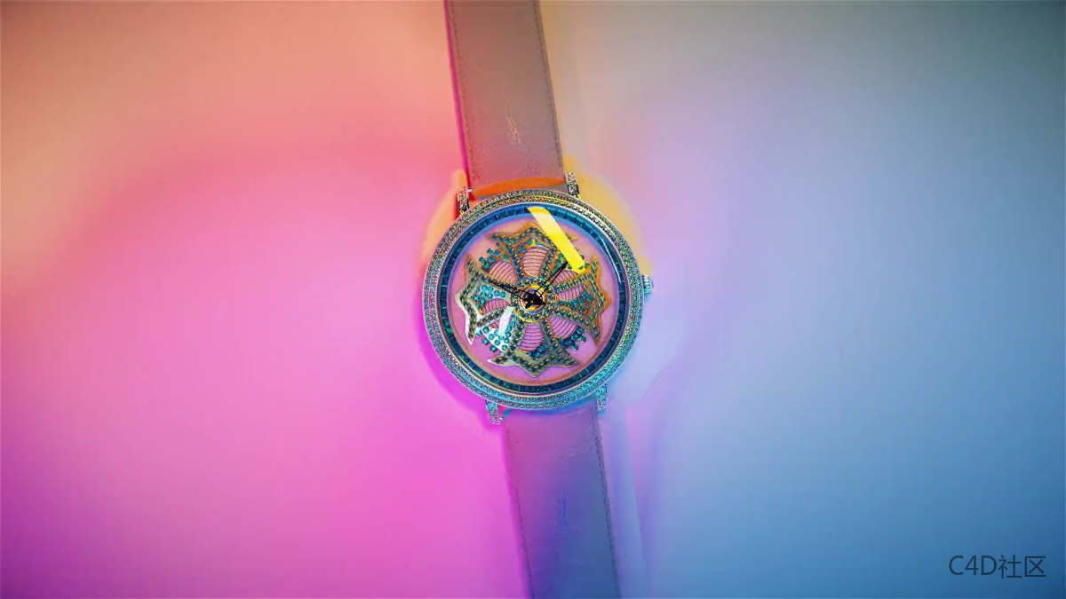 Anne Coquine Brand 女士钻石手表动画