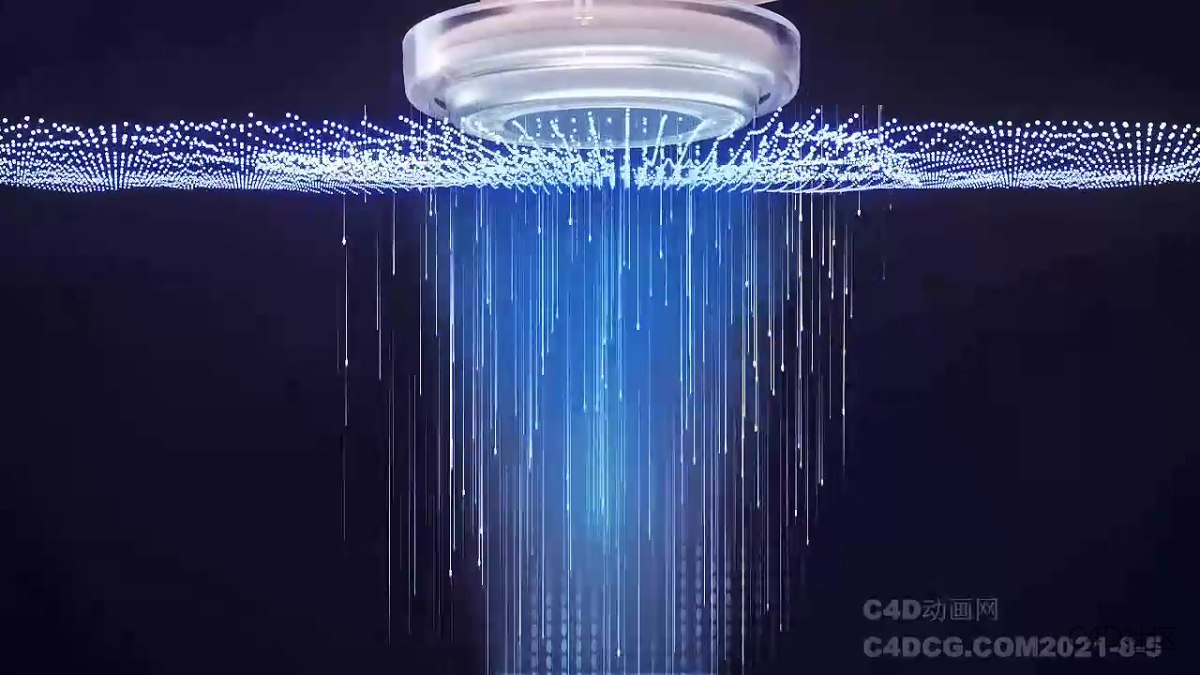 新手做的纯C4D美容仪动画有一定参考意义