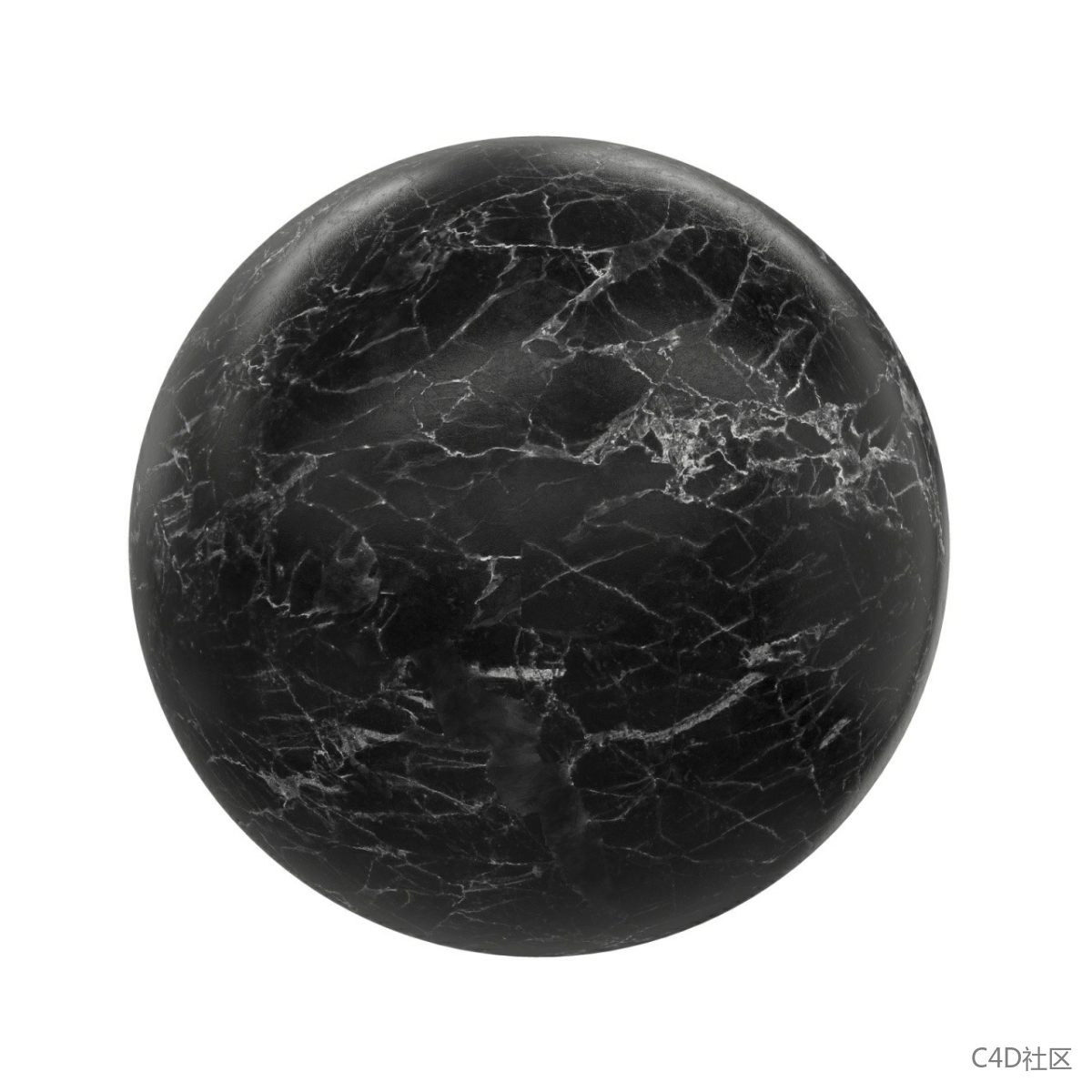 黑色的大理石纹理贴图