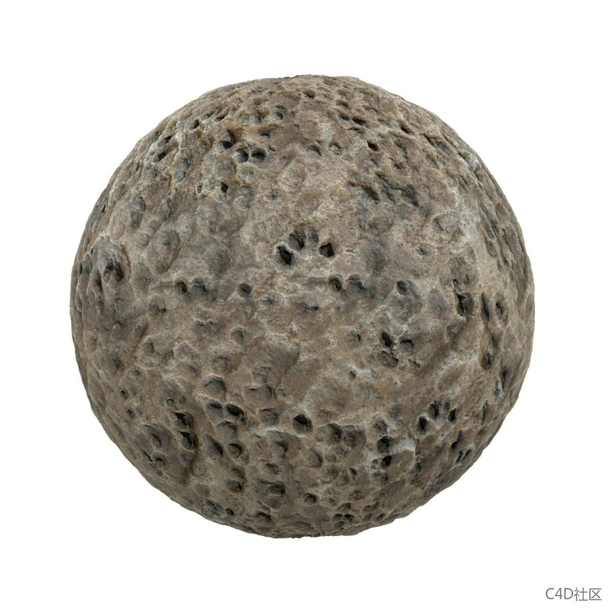 ​褐岩带洞石28