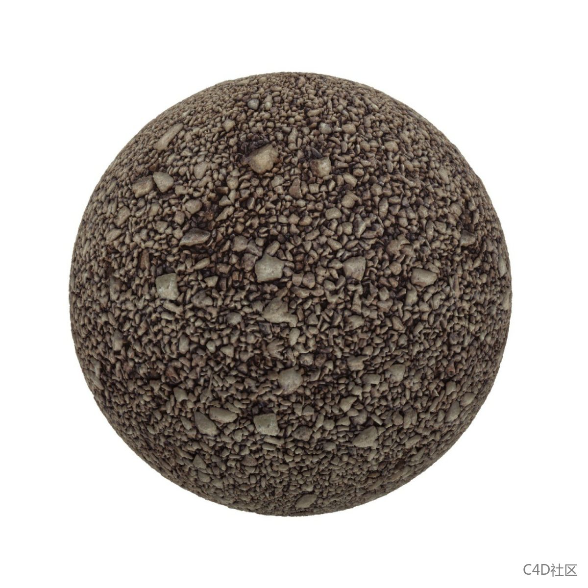 棕色砾石地面纹理贴图